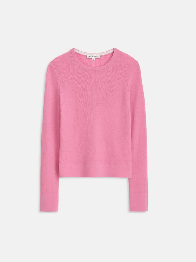 Ava Long-Sleeve Sweater Tee In Extra Fine Merino Female Product Image