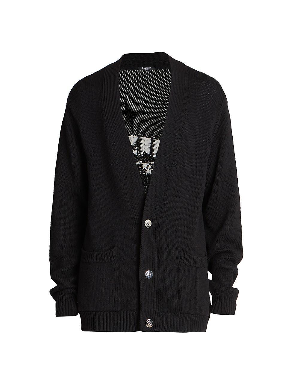 Mens Wool Oversize Cardigan Product Image