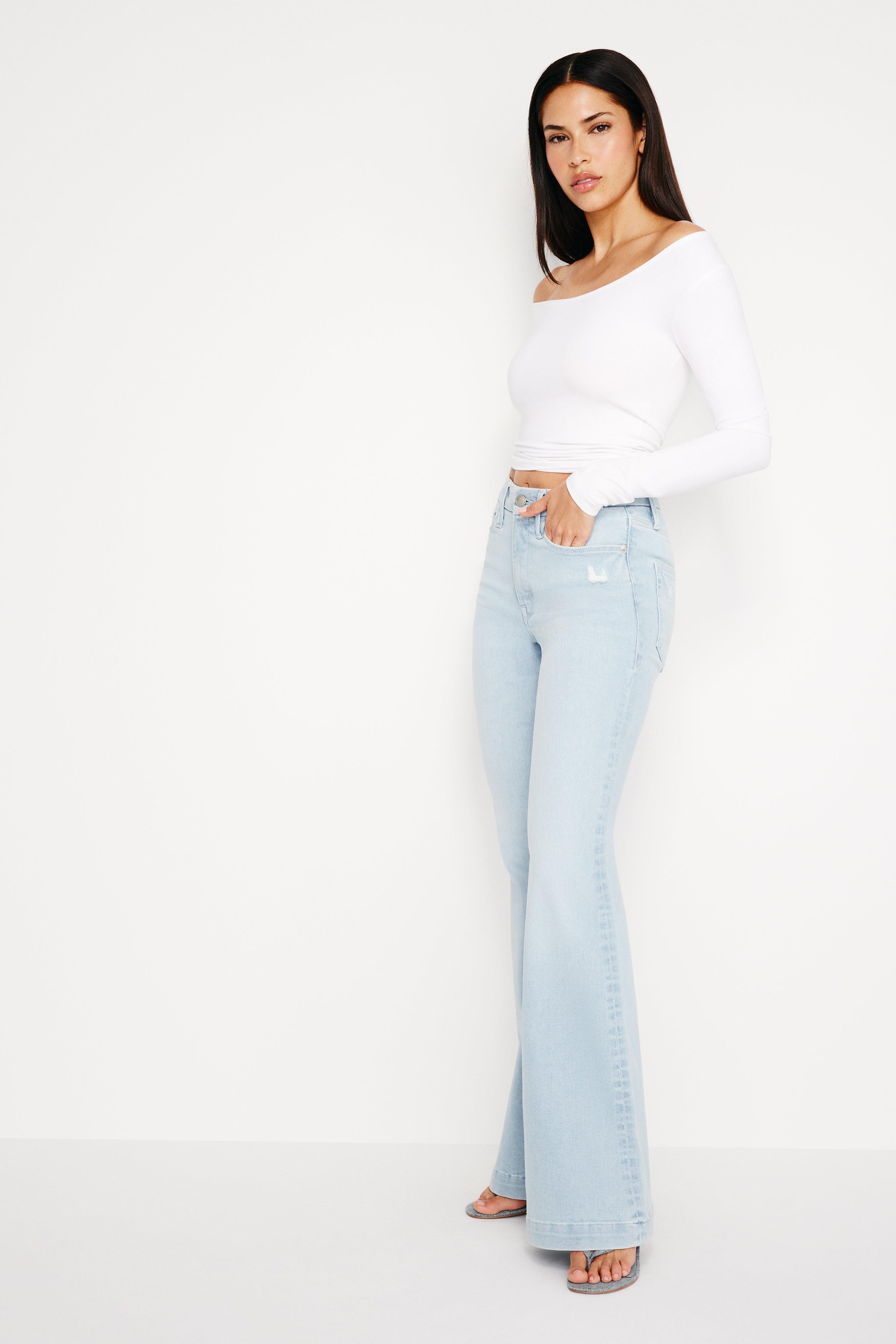 ALWAYS FITS GOOD LEGS FLARE JEANS | INDIGO657 Product Image