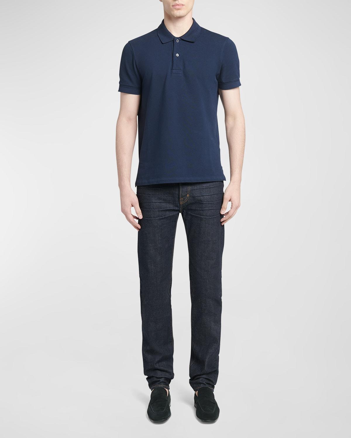 TOM FORD Short Sleeve Cotton Piqu Polo Product Image