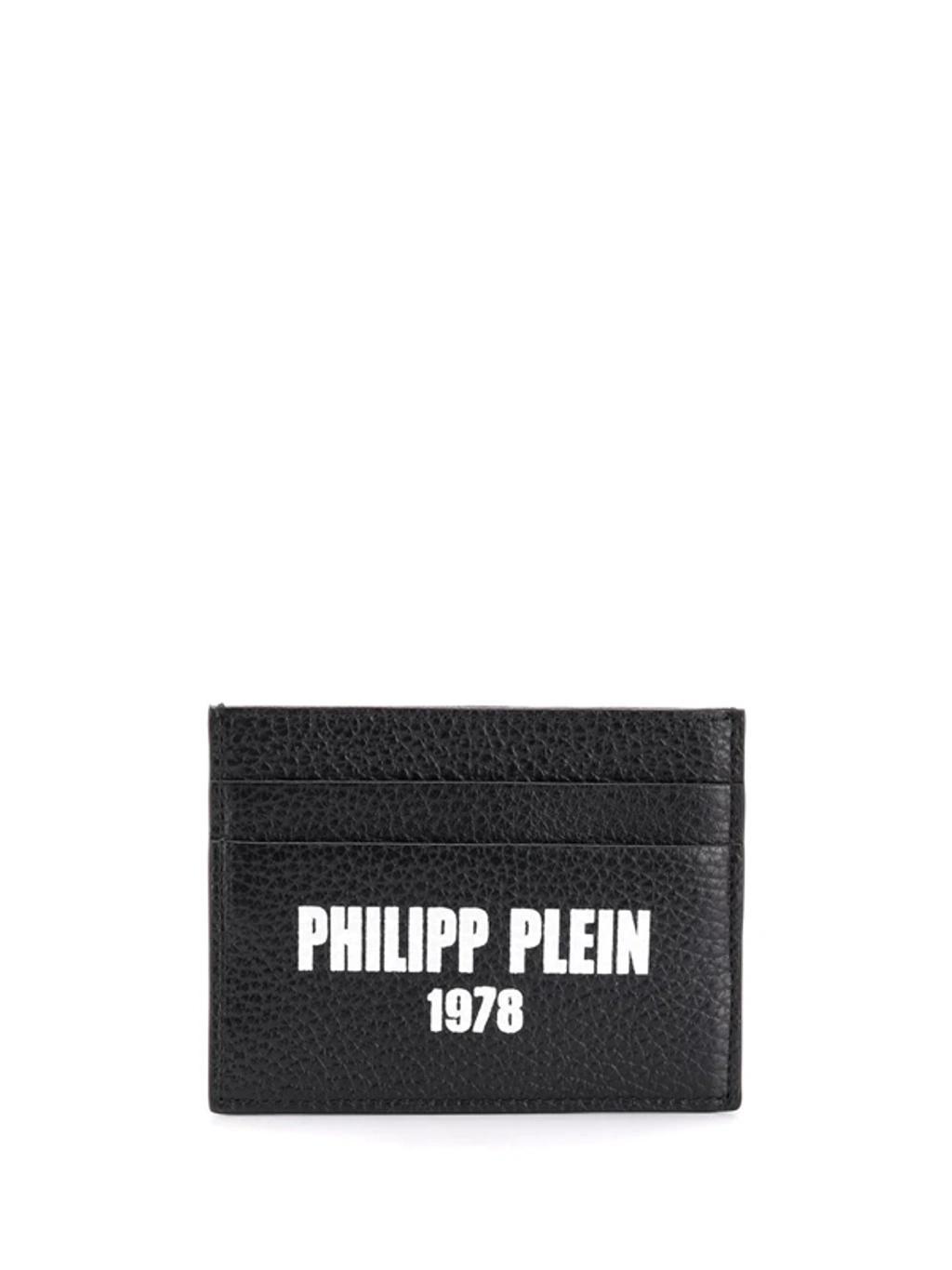 Logo Credit Card Holder In Black Product Image