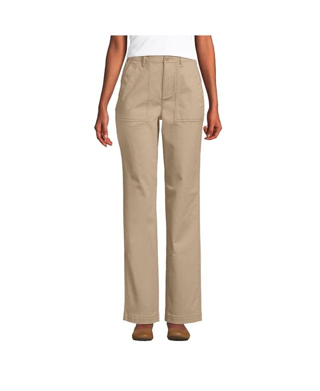 Womens Lands End High Rise Chino Utility Pants Product Image