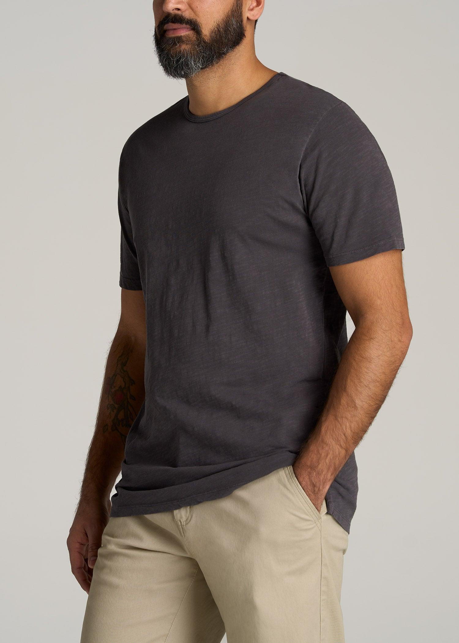 REGULAR-FIT Slub Tee in Charcoal - Tall Men's Shirts Male Product Image