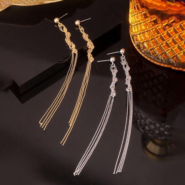 Chain Fringed Drop Earring Product Image