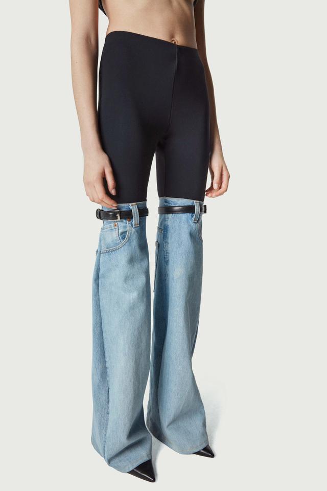 Hybrid Flare Denim Trousers Product Image