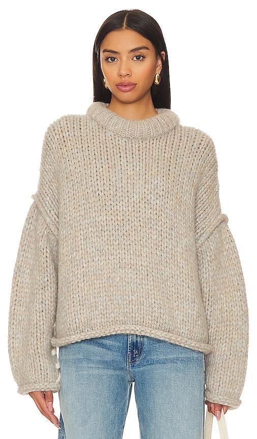 Lofty Wool Whip Stitch Pullover Sweater Product Image