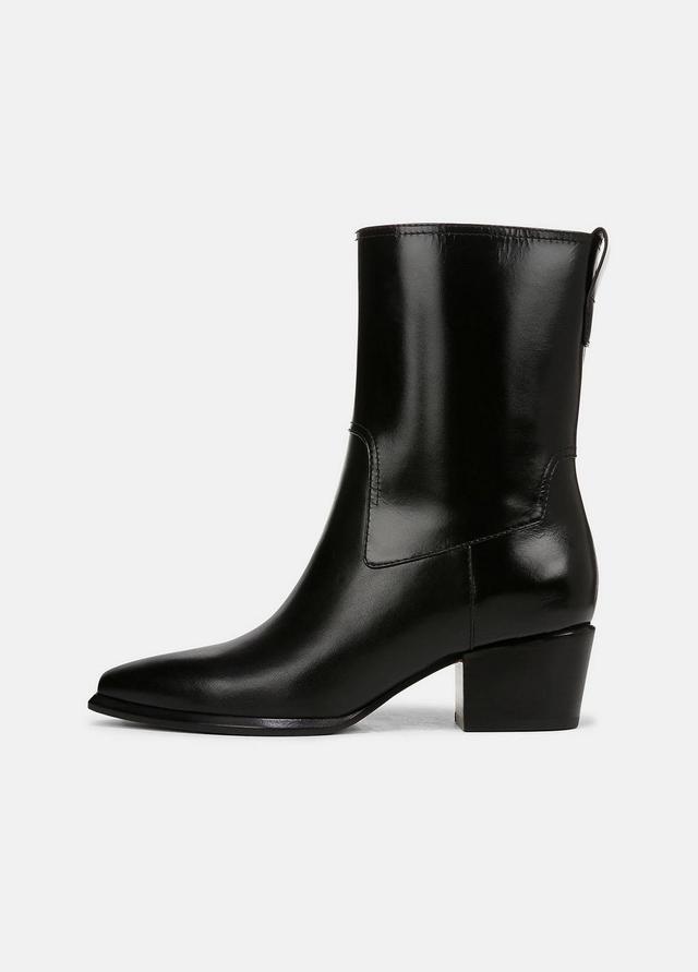 Womens Arlington Leather Boot, Black, Size 9.5 Vince Product Image