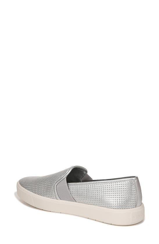 Blair Metallic Slip-on Sneakers In Silver Product Image