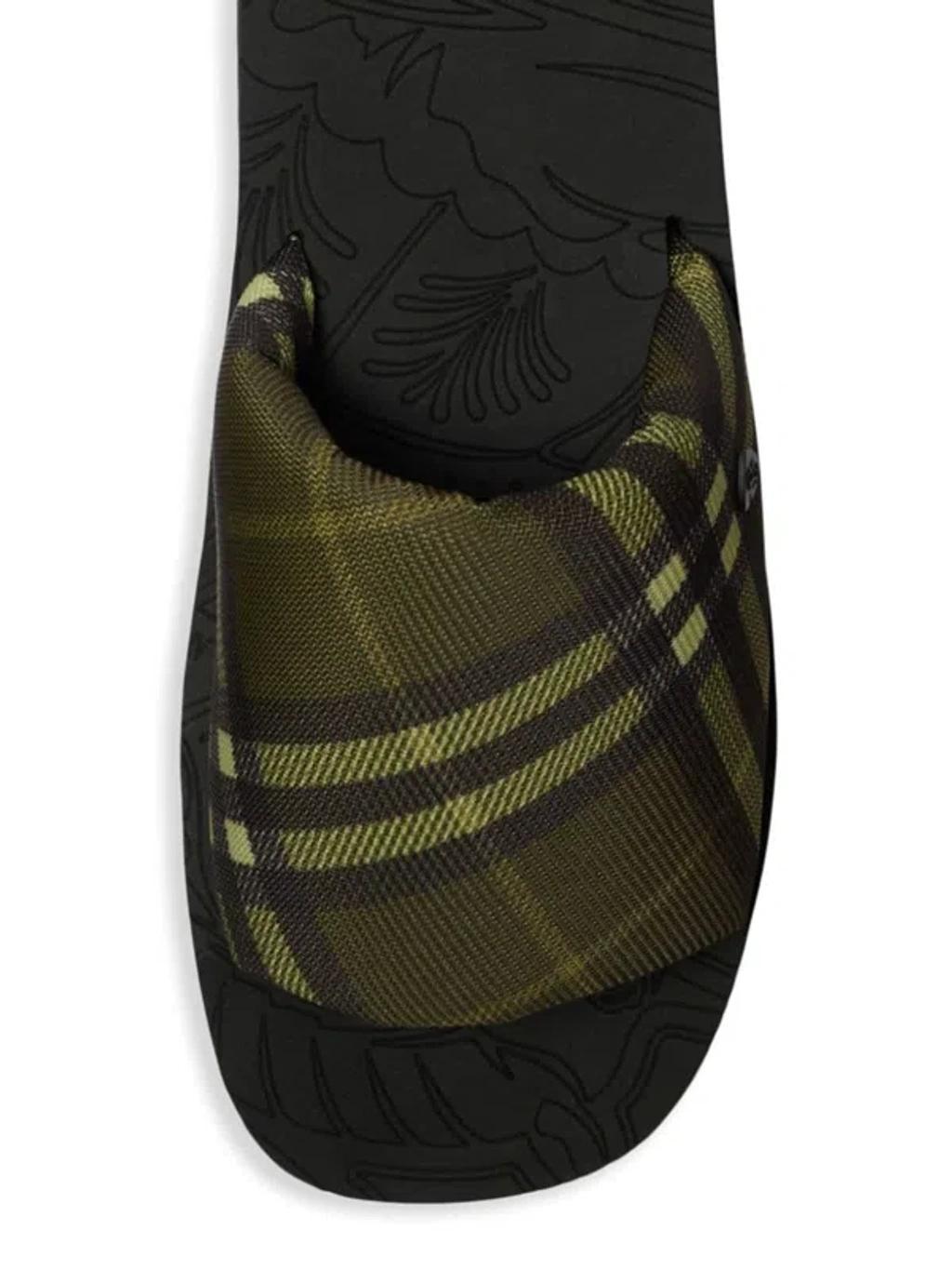 BURBERRY Check Trek Slides Product Image