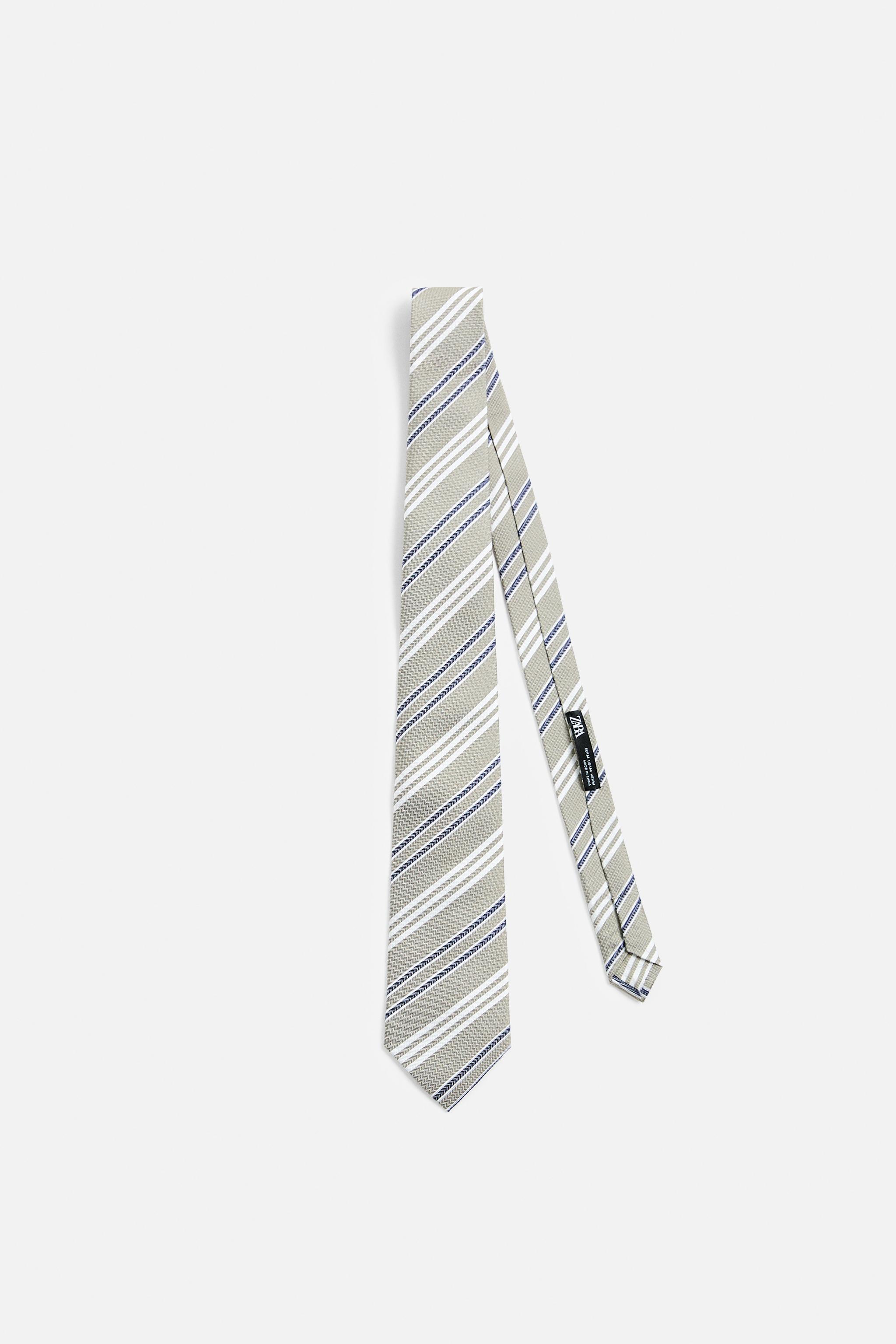 STRIPED SILK - VISCOSE TIE Product Image