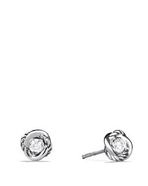 Womens Infinity Earrings with Diamonds Product Image