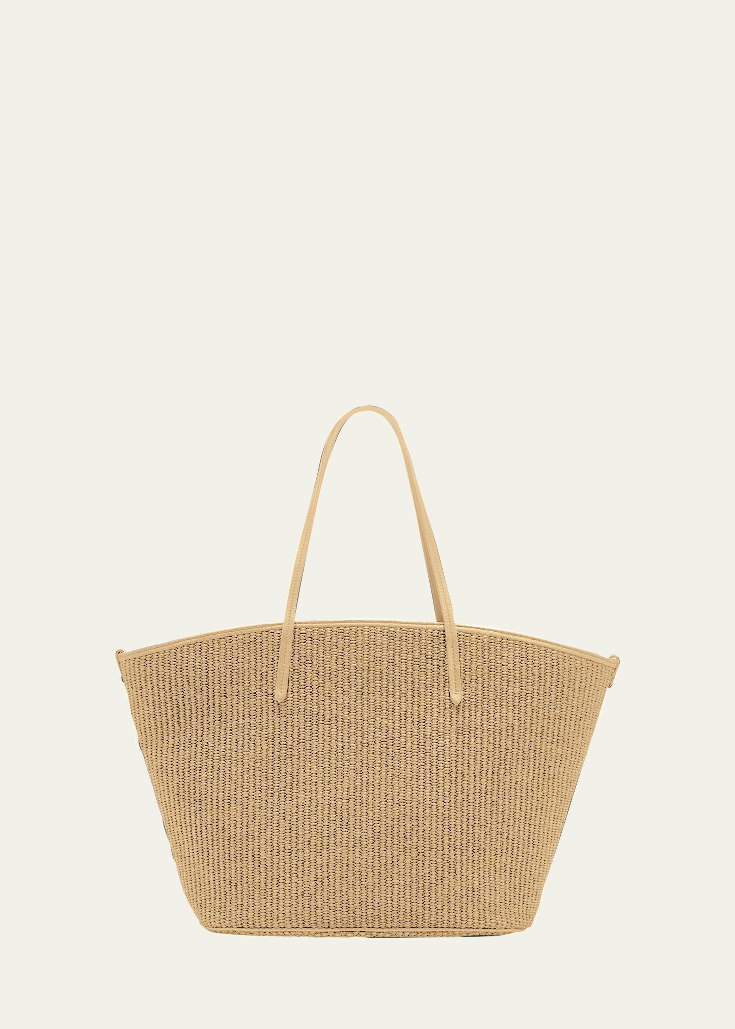 Womens Techno Cotton Raffia Shopper Bag with Monili Product Image