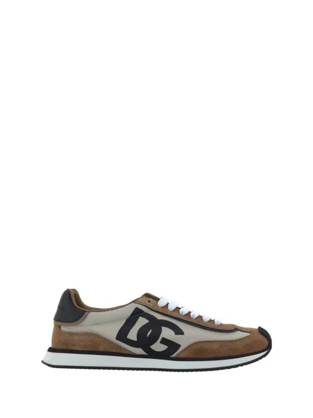 Dg Cushion Low-top Sneakers In Beige/nero Product Image