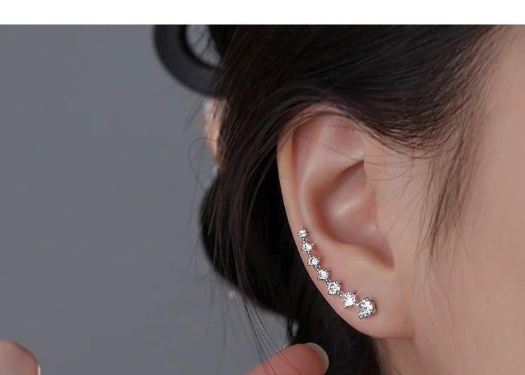 Rhinestone Crawler Earring Product Image