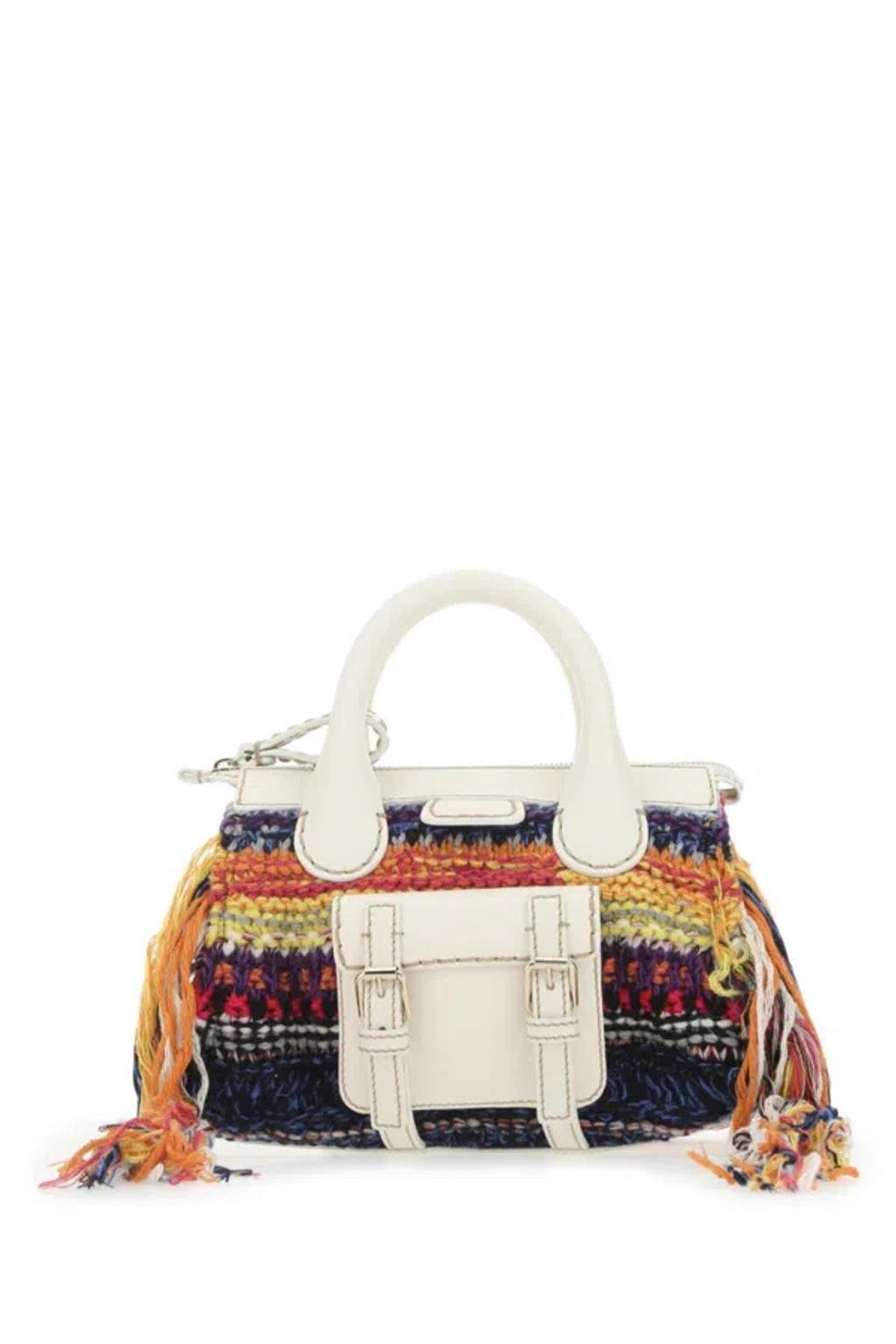 Multicolor Fabric Mini Edith Handbag Product Image