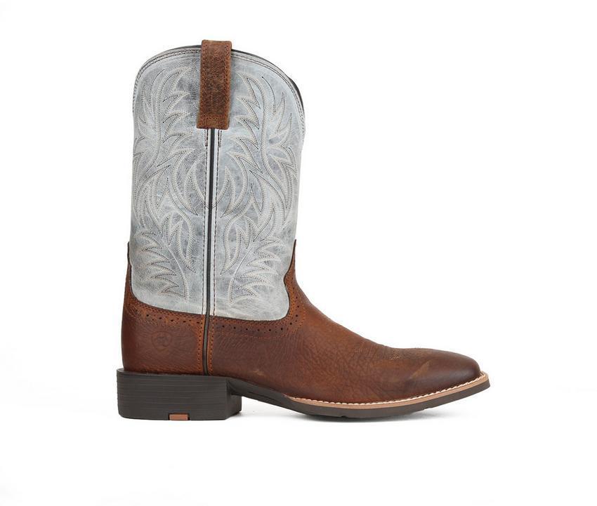 Men's Ariat Sport Western Wide Square Toe Cowboy Boots Product Image