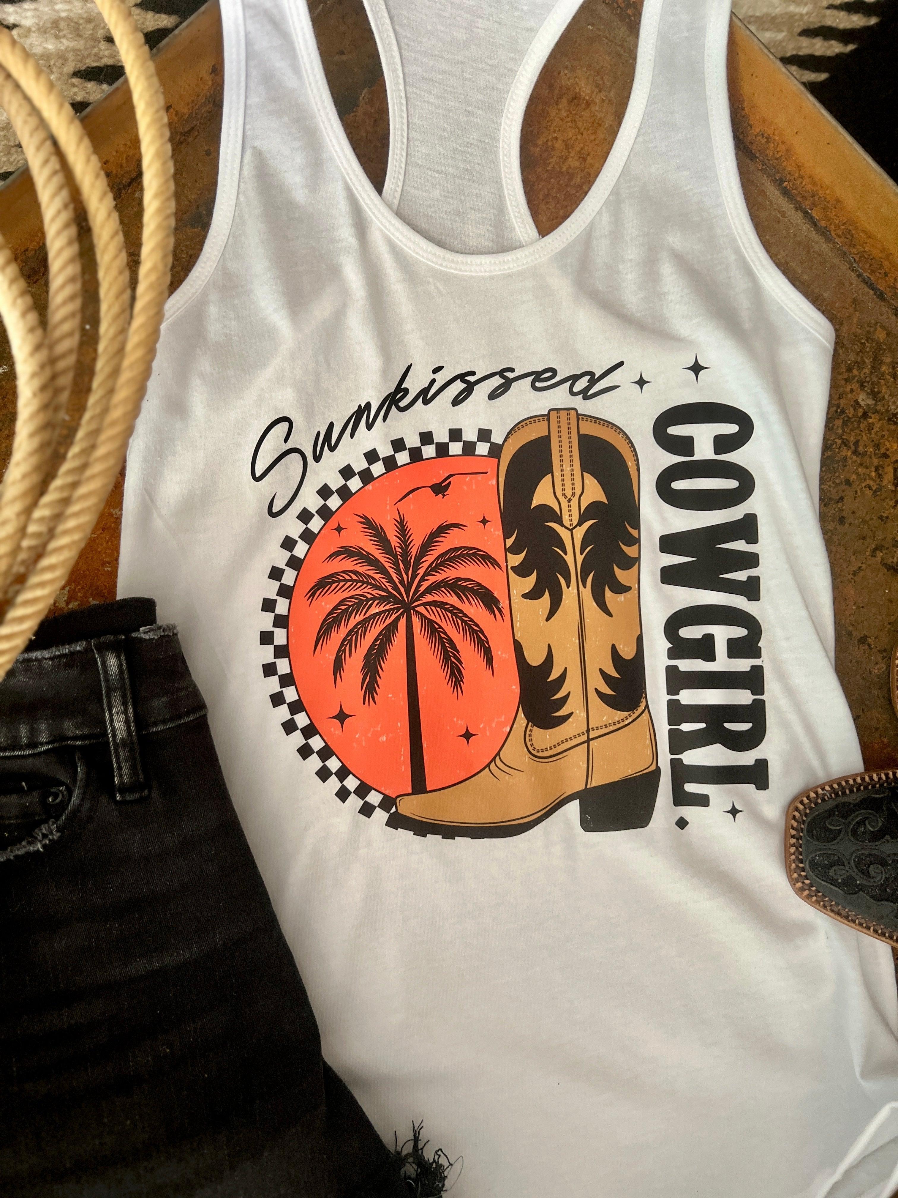 Sunkissed Cowgirl Graphic Racerback Tank* Product Image