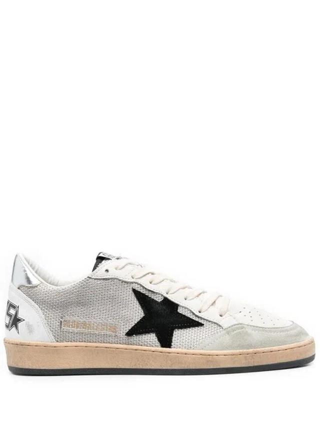 GOLDEN GOOSE Ball-star Low-top Sneakers In Grey Product Image