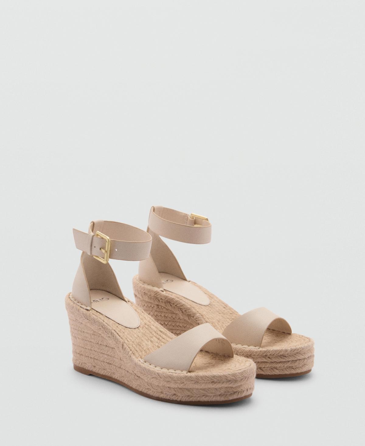 Mango Womens Wedge Buckle Sandals product image