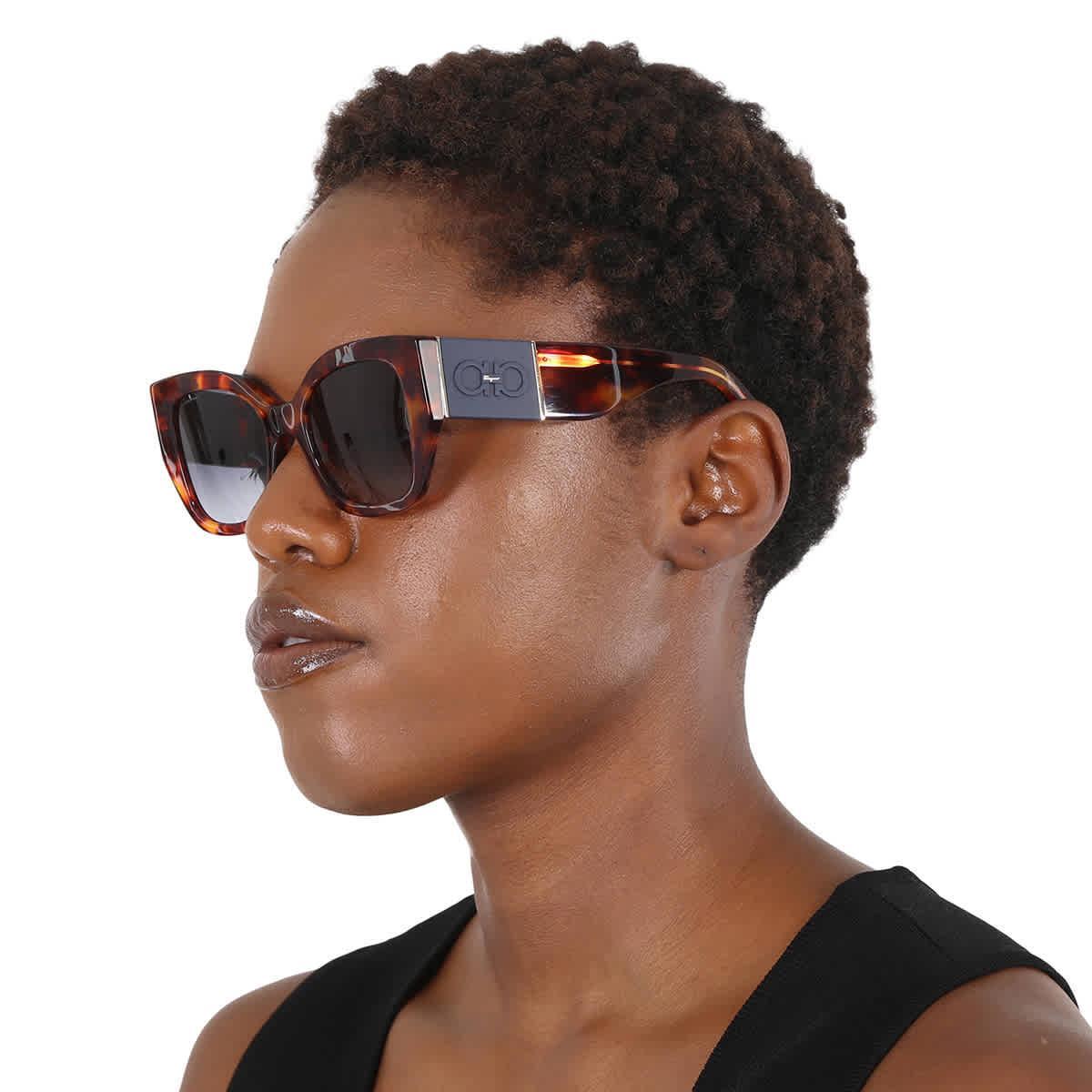 FERRAGAMO Gancini 51mm Gradient Modified Rectangular Sunglasses Product Image