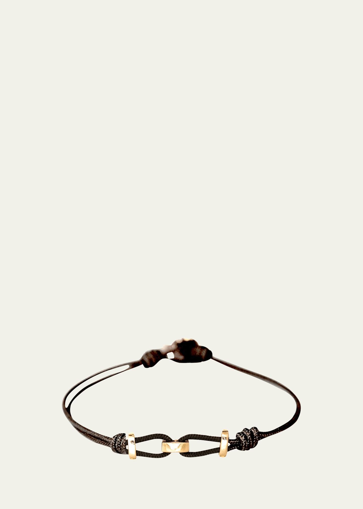 Mens 10K Gold Alexander Cord Bracelet Product Image