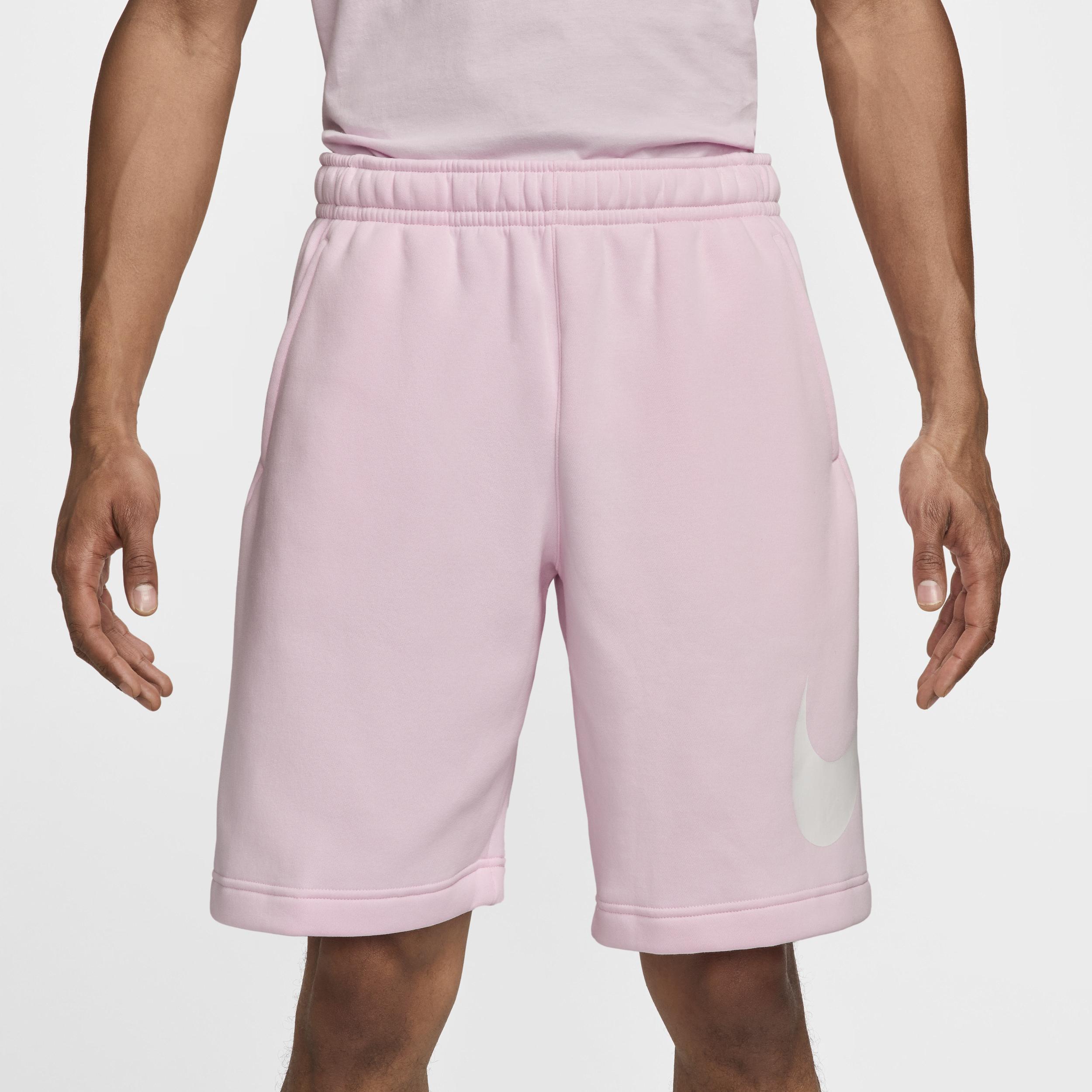 Nike Mens Club Fleece Shorts - Pink Foam/White/White Product Image