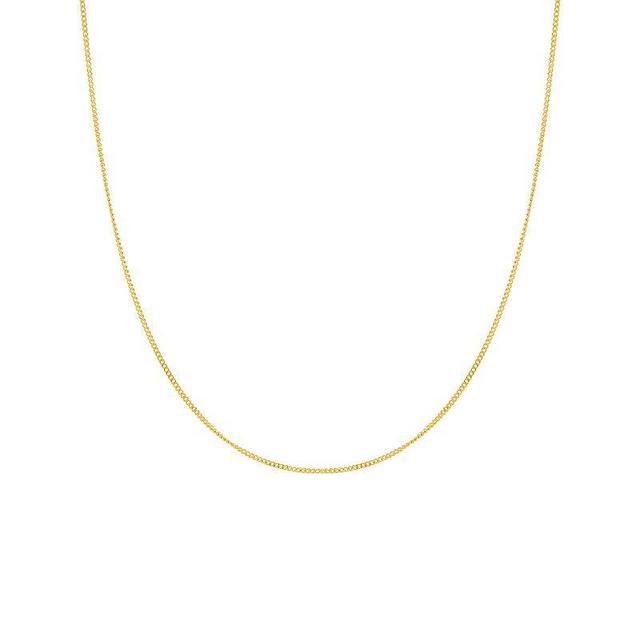 PRIMROSE 14k Gold Baby Curb Chain Necklace, Womens Yellow Gold Tone Product Image