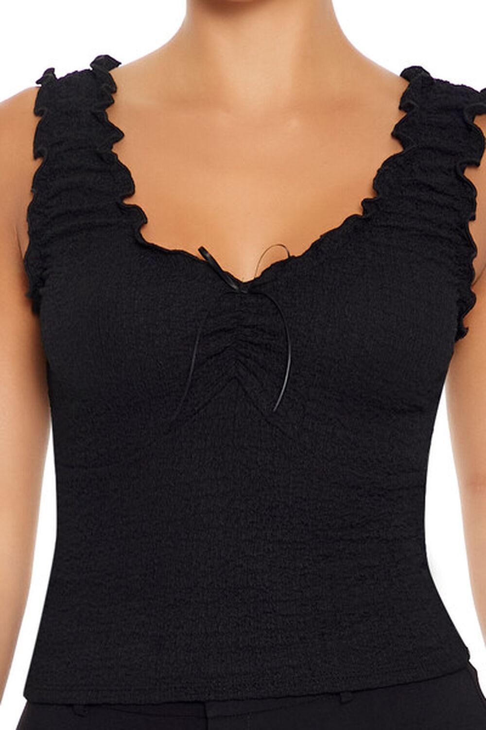 Ruffle-Trim Bow Tank Top | Forever 21 Product Image