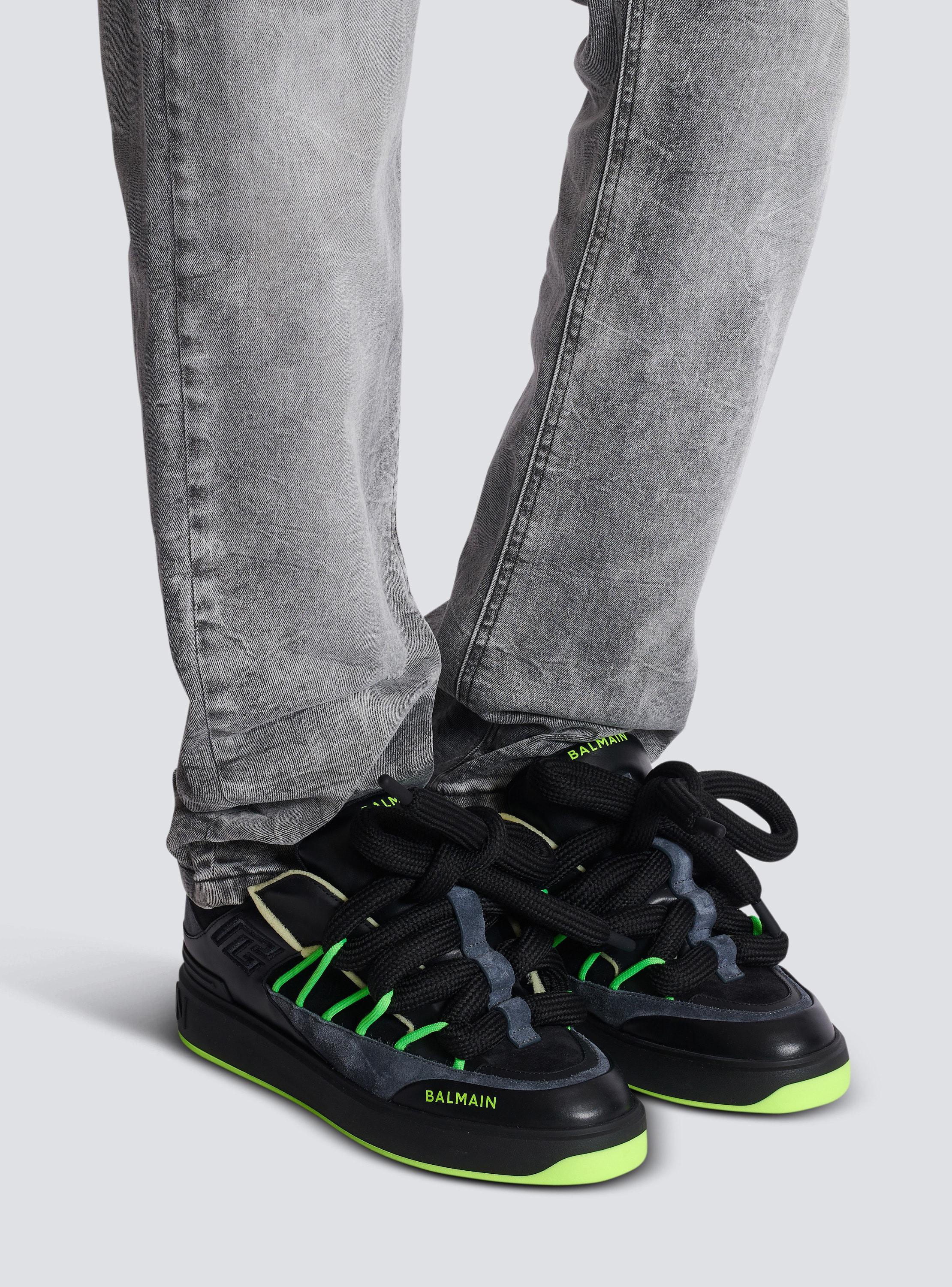 B-Court Puffy Skate sneakers in calfskin and suede Product Image