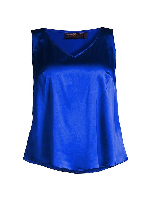 Womens Gia V-Neck Stretch-Silk Shell Product Image