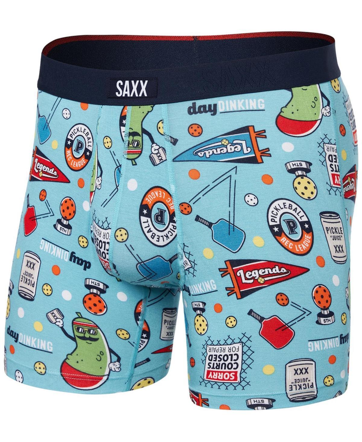 Saxx Mens Vibe Xtra Slim-Fit Printed Boxer Briefs Product Image