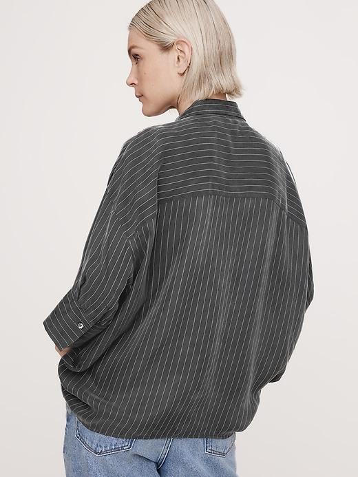 The Oversized Twill Popover Top Product Image