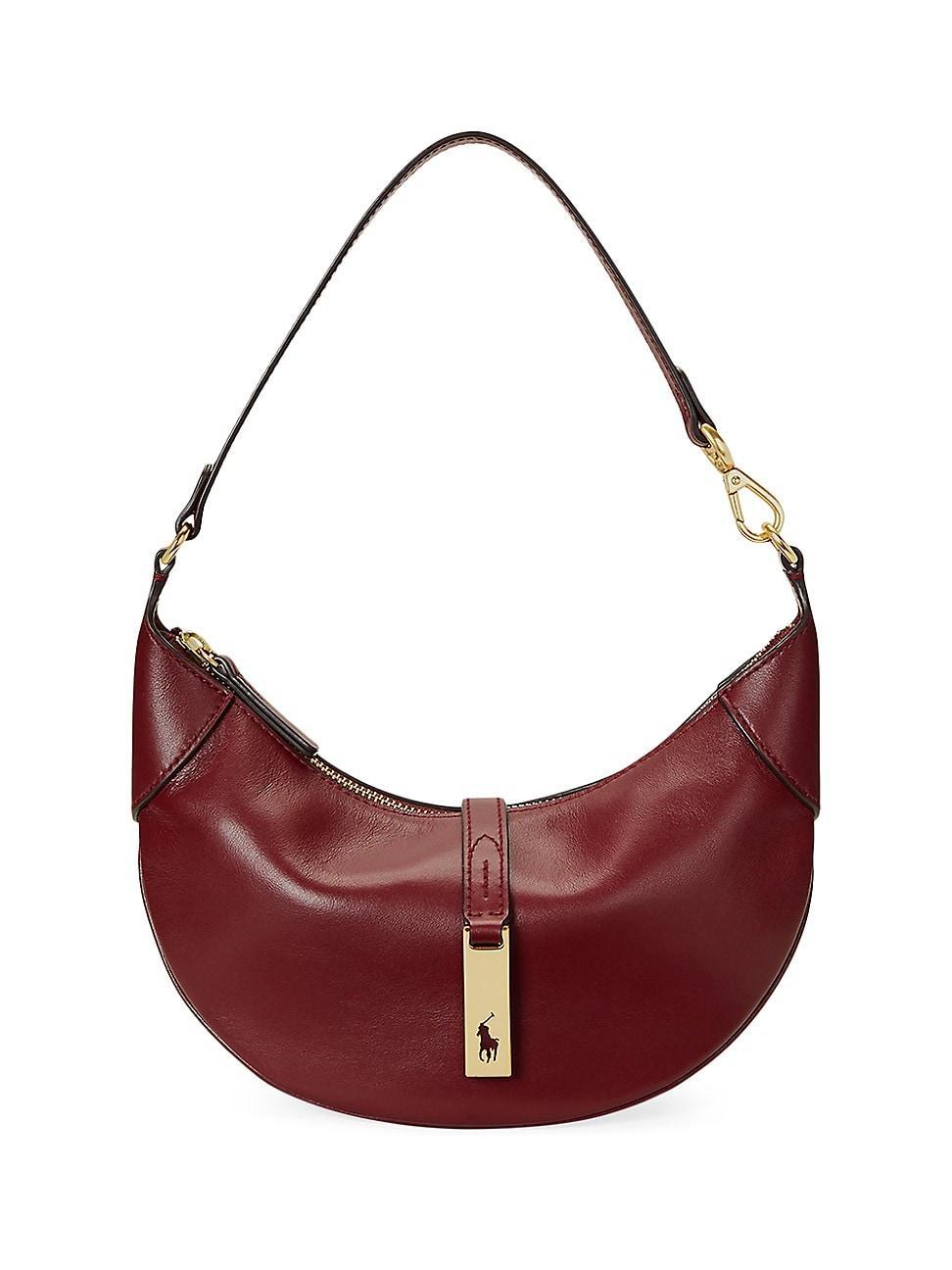 Womens Mini Polo ID Leather Shoulder Bag Product Image