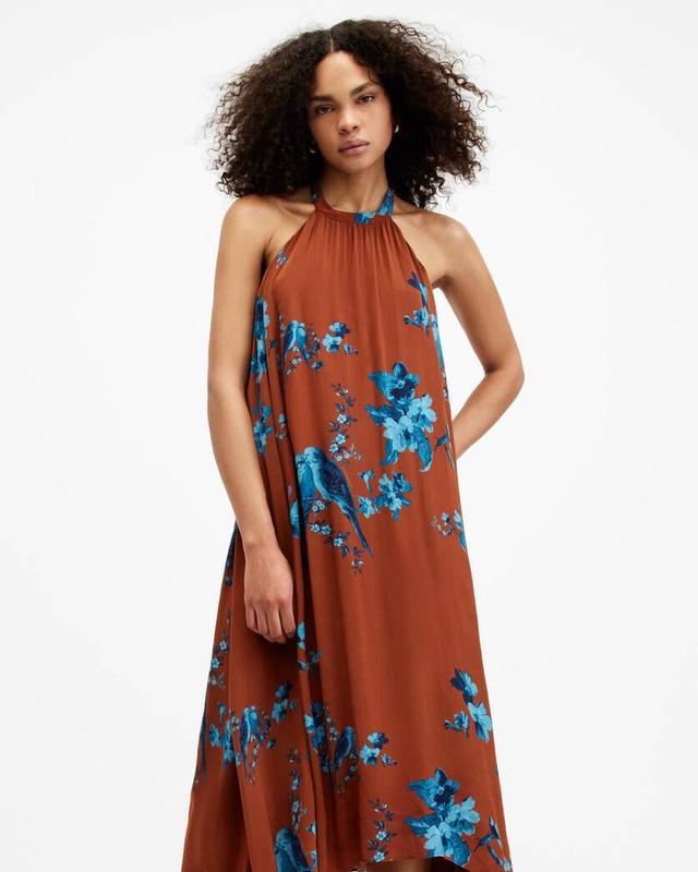 Mysti Halter Neck Floral Iona Maxi Dress Product Image