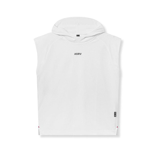 0983. Reversible 2-in-1 Cutoff Hoodie - White Product Image