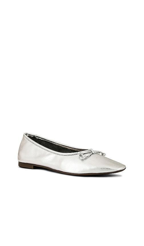 Womens Arissa Metallic Leather Ballet Flats Product Image