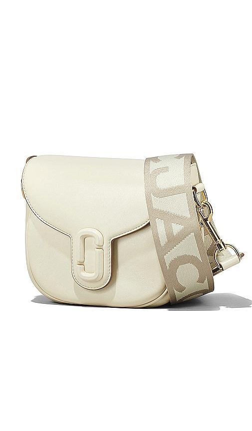 MARC JACOBS The J Marc Small Saddle Bag In White Product Image