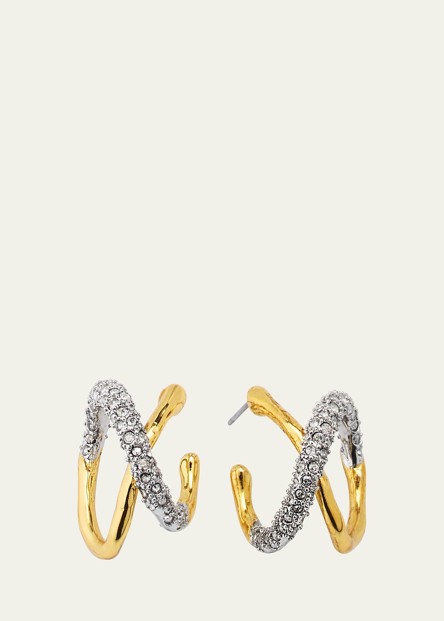 Alexis Bittar Solanales Crystal Orbit Hoop Earrings Product Image