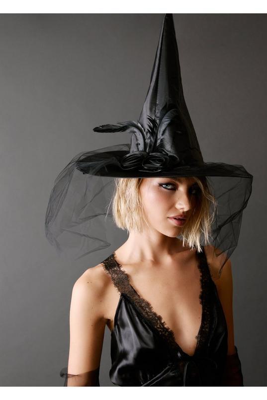 Mesh Veil Witch Hat product image