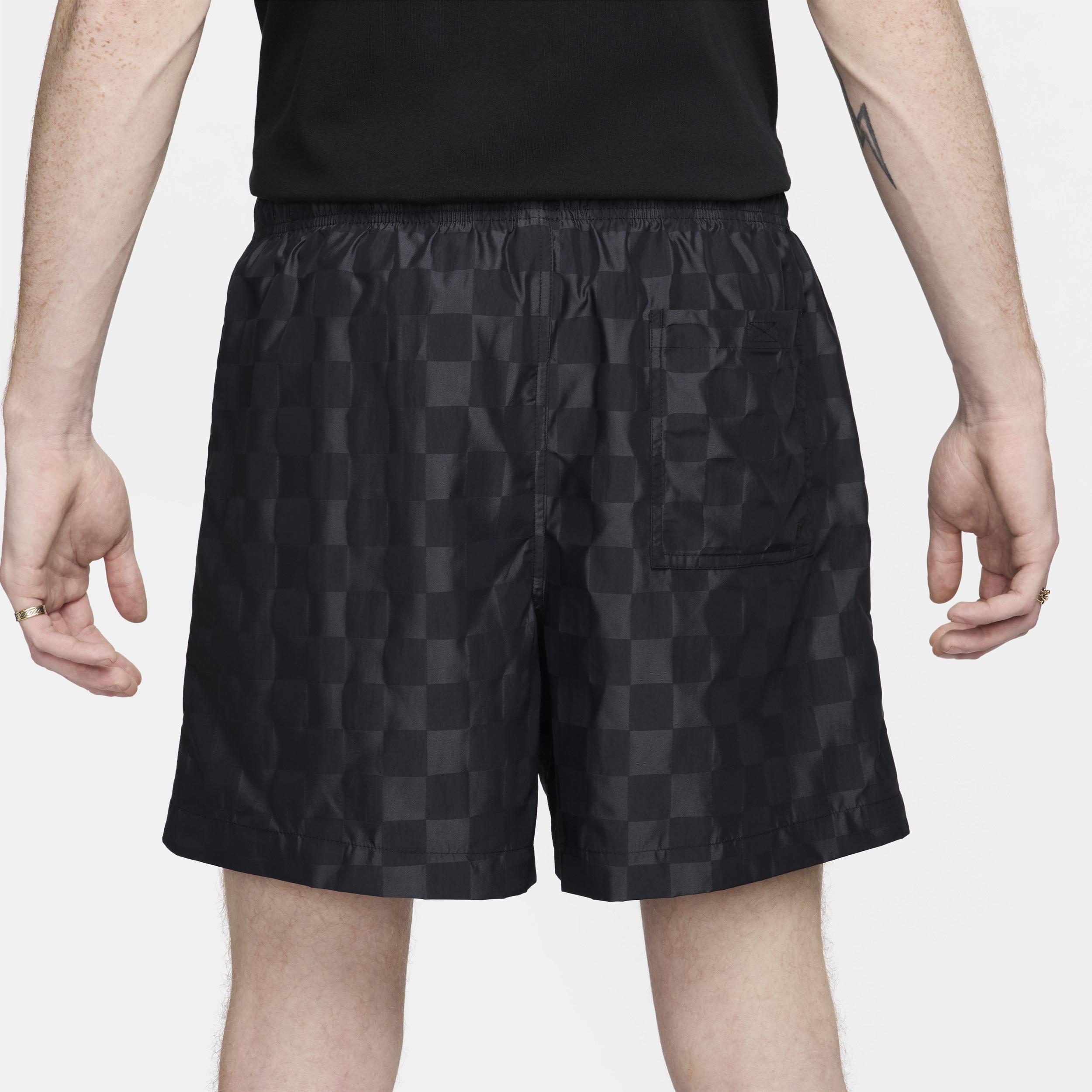 Nike Mens Nike Club Flow Shorts - Mens White/Black Product Image