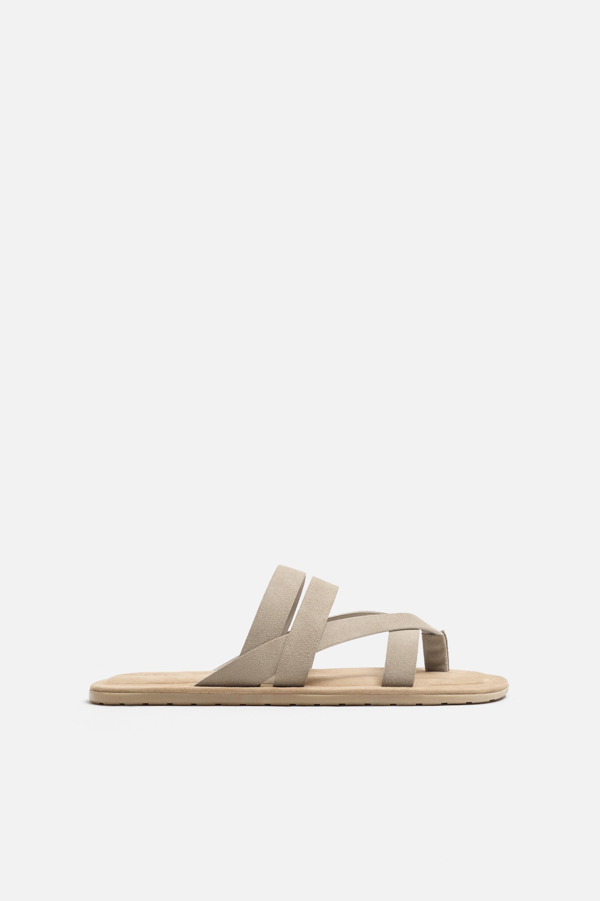 LEATHER SANDALS WITH STRAPS product image