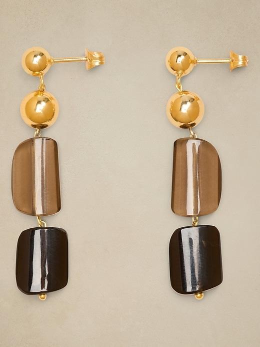 Smoky Quartz Drop Earrings Product Image