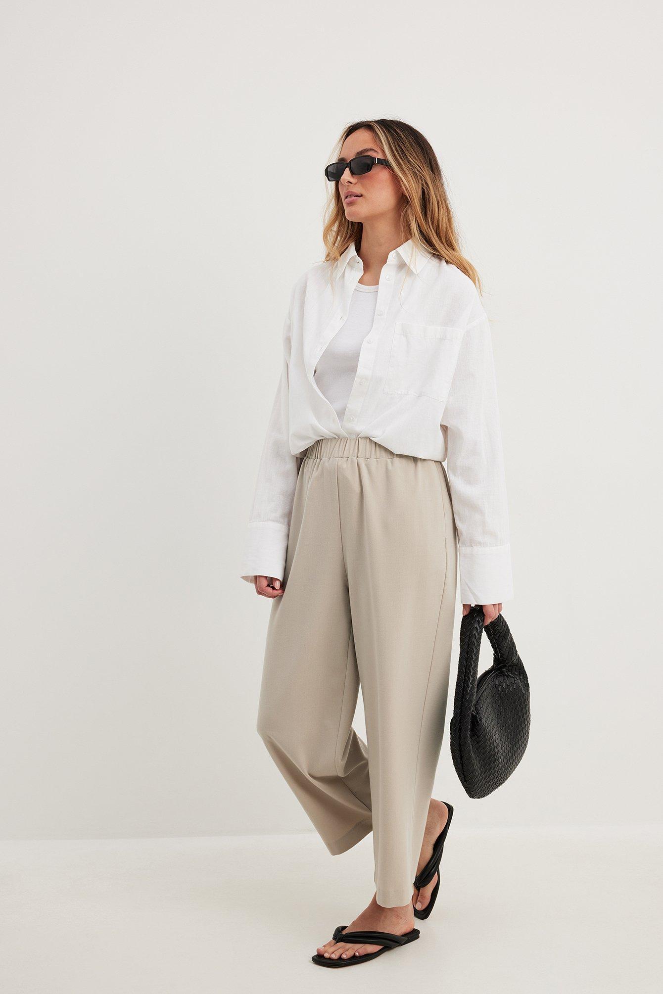 Elastic Waistband Culottes Product Image