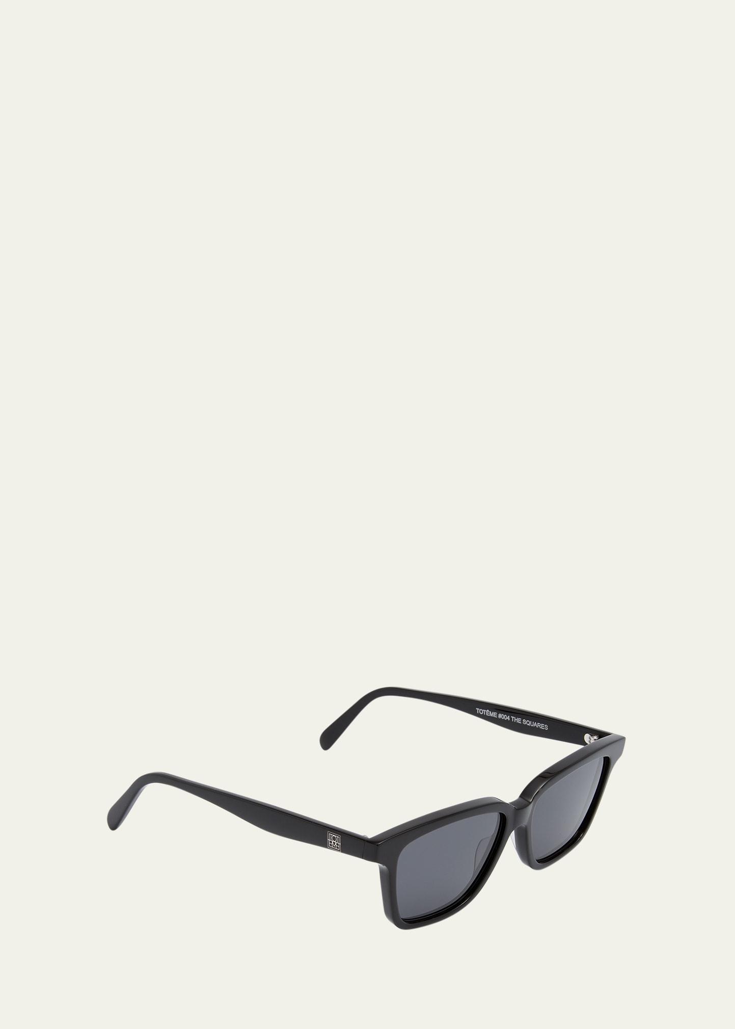 Toteme The Squares Acetate Square Sunglasses  - BLACK Product Image