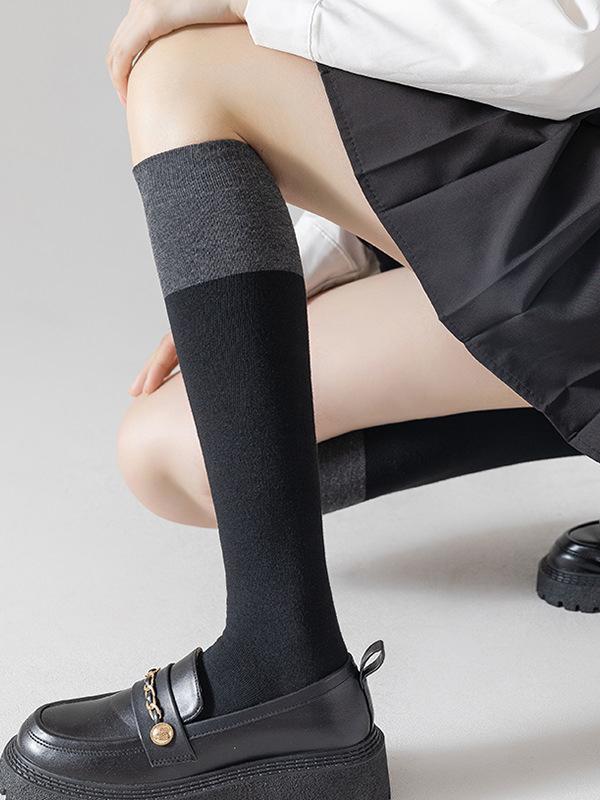 Casual Contrast Color Socks Accessories Product Image