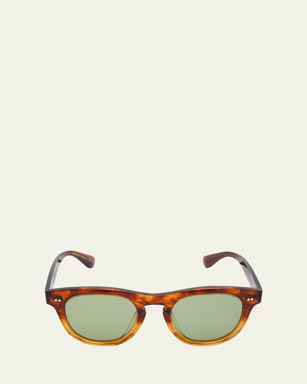 Mens Rorke Round Acetate & Crystal Sunglasses Product Image