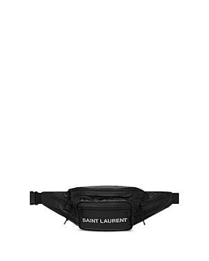 Saint Laurent - Logo-print Ripstop Crossbody Bag - Mens - Black Product Image