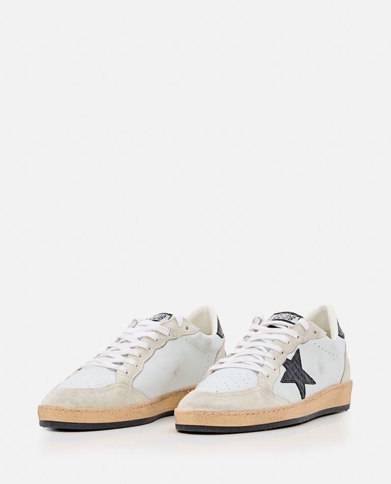 GOLDEN GOOSE Ballstar Nappa Stella E Tallone Stampa Cocco In Gray Product Image