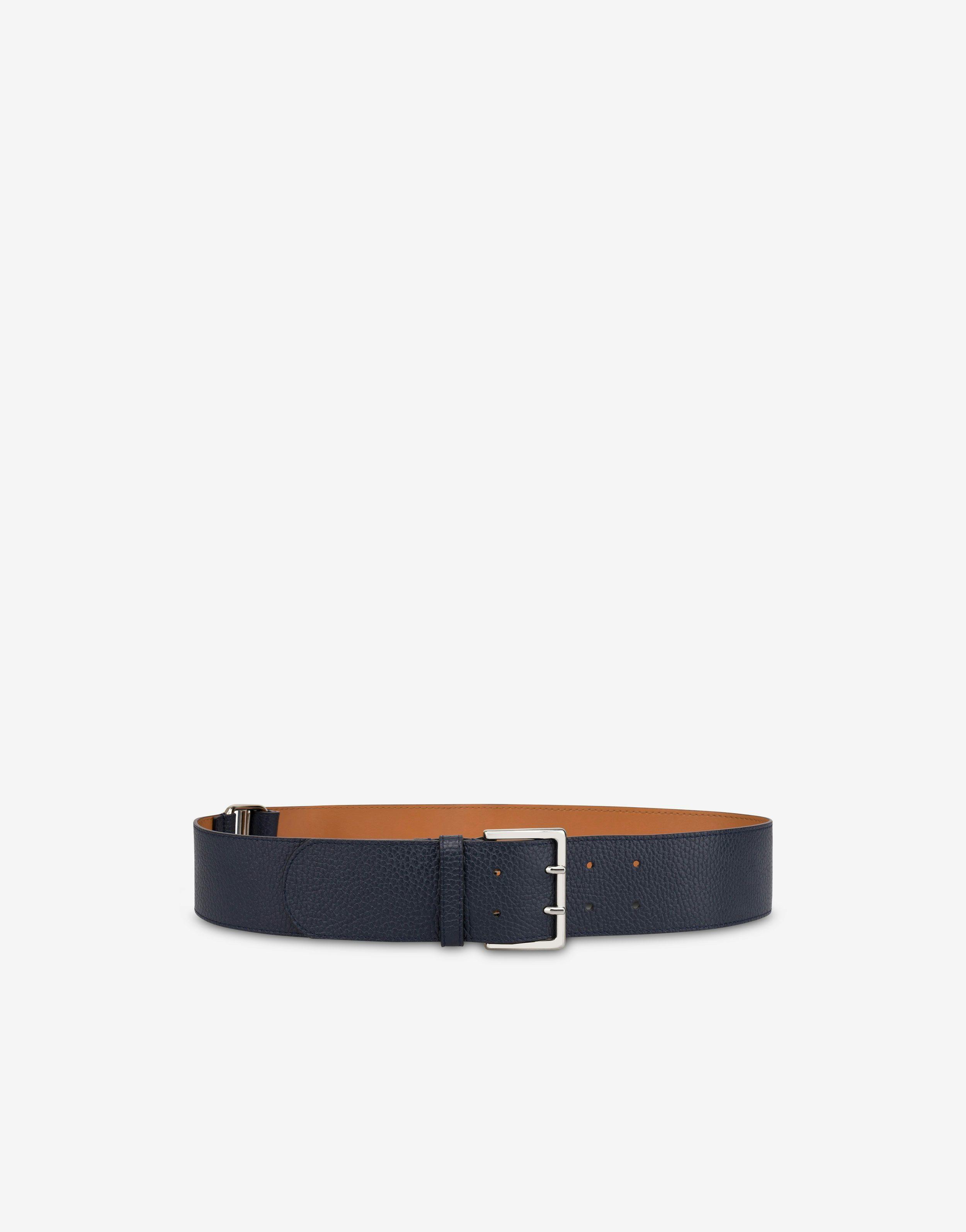 Calfskin belt with metal buckle Product Image