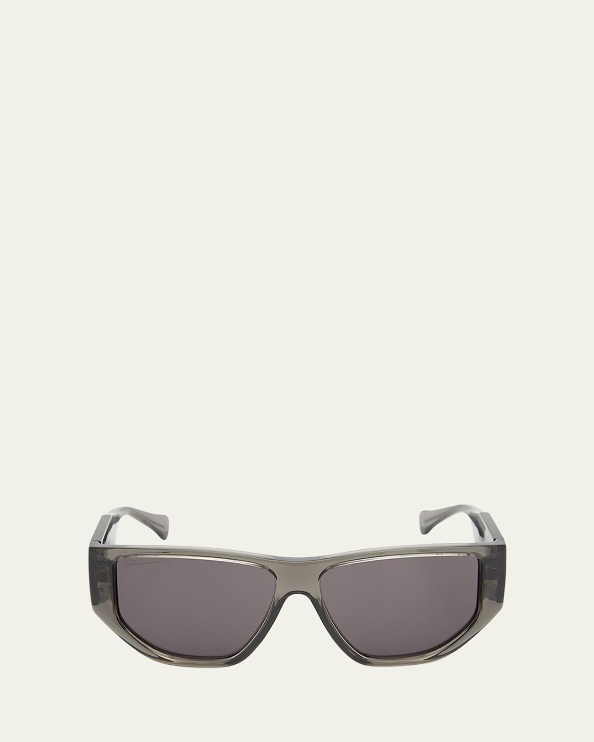 FERRAGAMO 56mm Rectangular Sunglasses Product Image